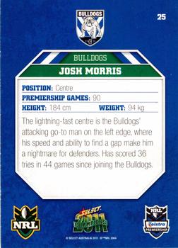 2011 NRL Champions #025 Josh Morris Back